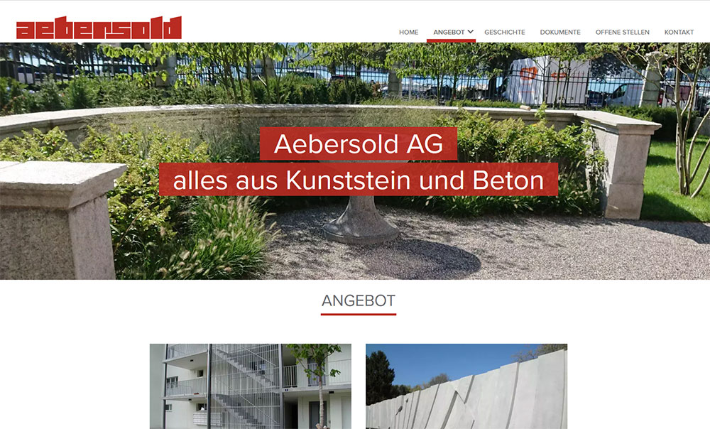 Referenz Website Aebersold AG